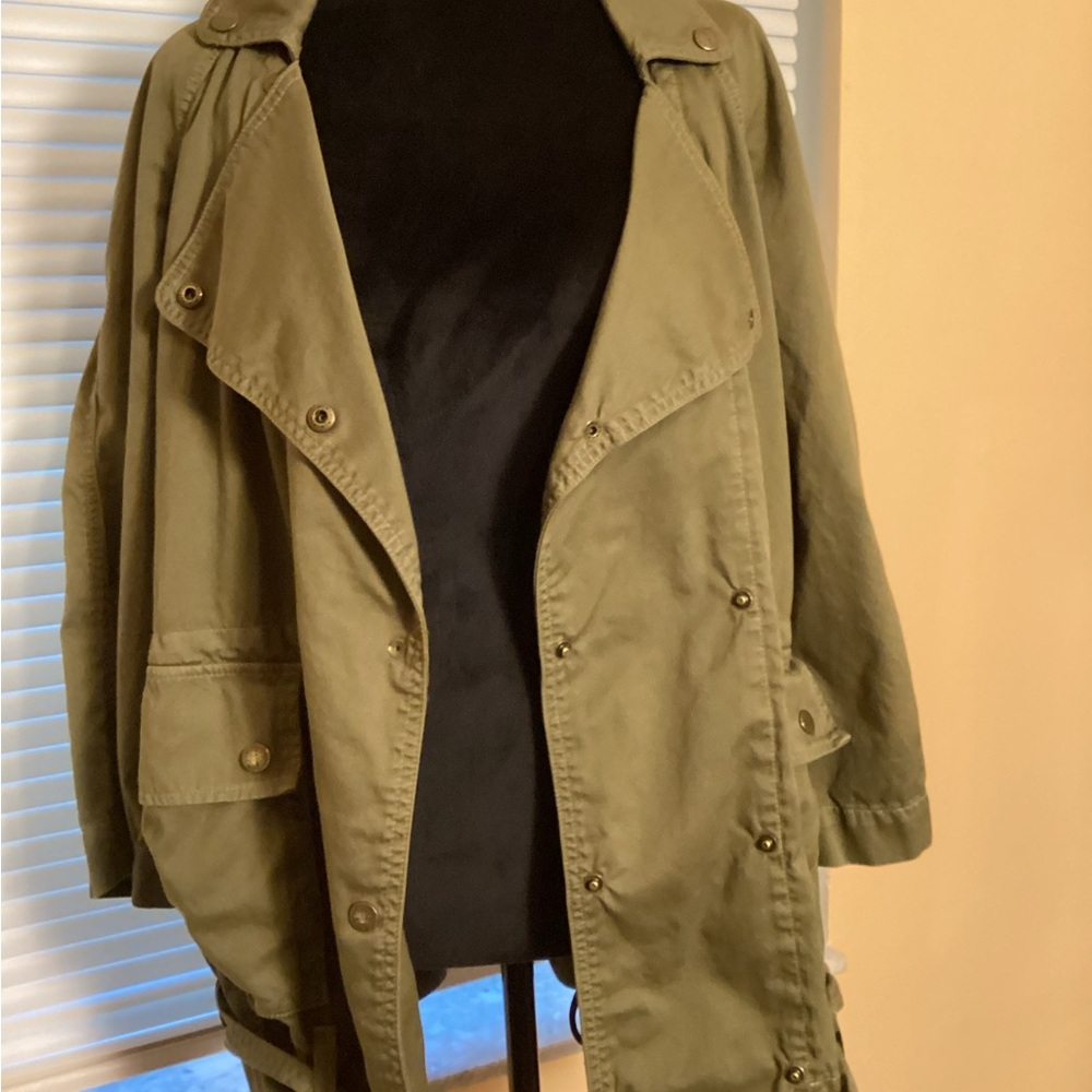 Current/Elliott Olive Utility Jacket - image 2